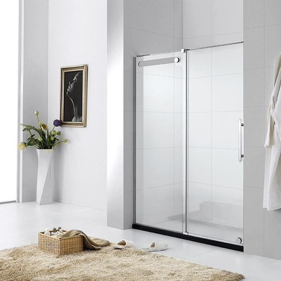 Esquadre as portas de vidro moderadas do chuveiro Frameless/material moldado da liga de alumínio
